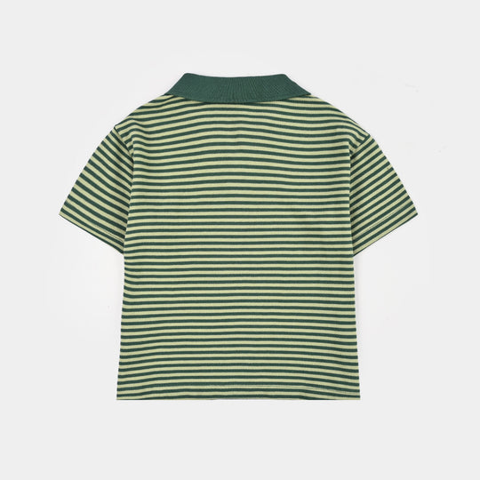 Boys Cotton 2Piece Suit Feeling Cool Vibes - Green
