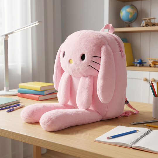 Plushy Backpack with Lights & Movable Ears