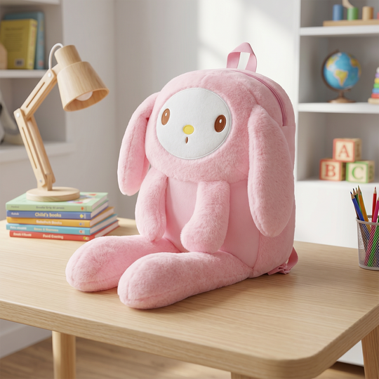 Plushy Backpack with Lights & Movable Ears