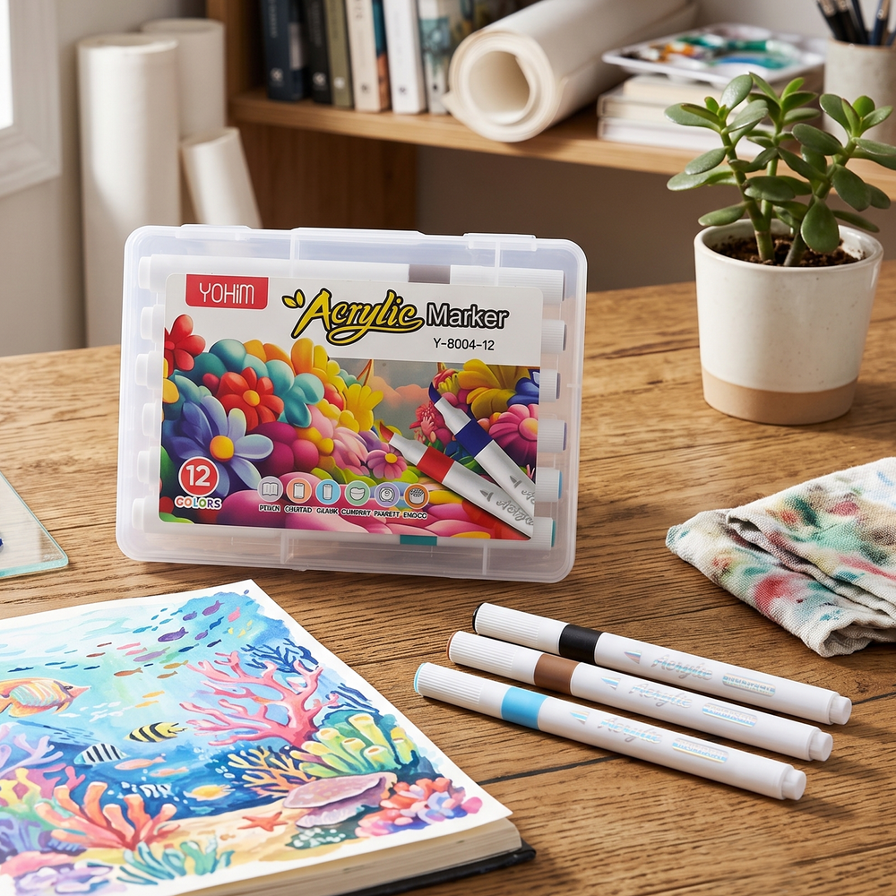 Acrylic Markers | 12PCs