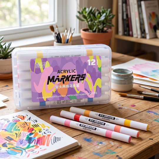 Acrylic Markers | 12PCs