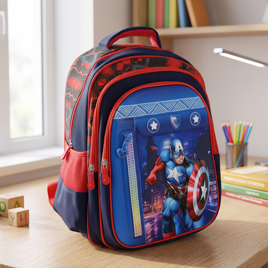 16" 3D Embossed School Backpack for Kids | Grade 2-5