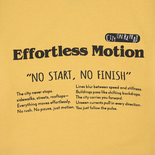Boys Cotton Jersey T-Shirt Effortless Motion-Yellow