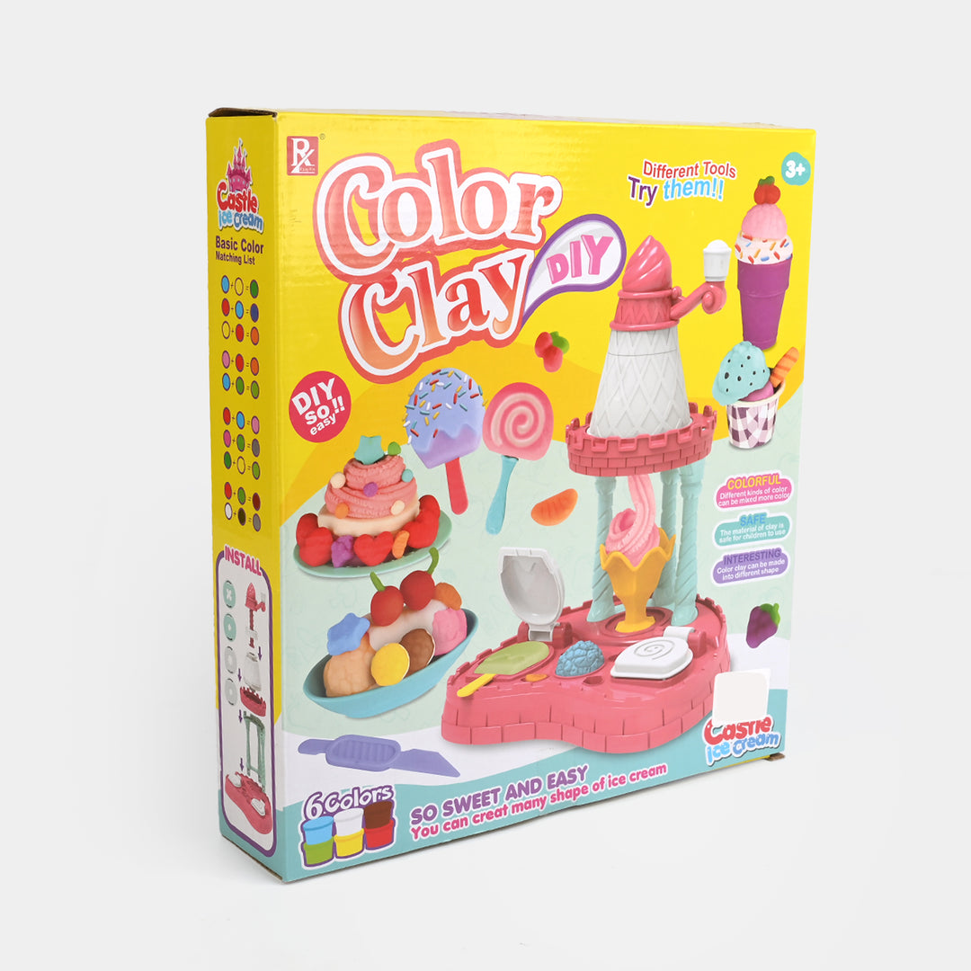 Castle Ice Cream Color Clay DIY Set