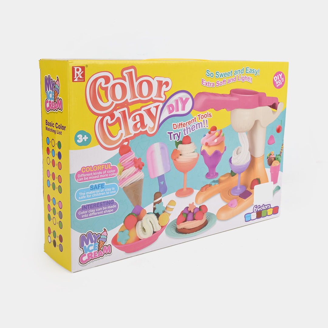 Ice Cream Clay Play Set For Kids