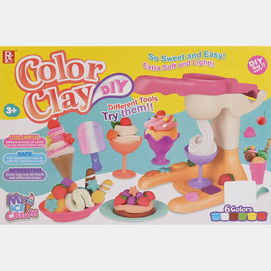 Ice Cream Clay Play Set For Kids