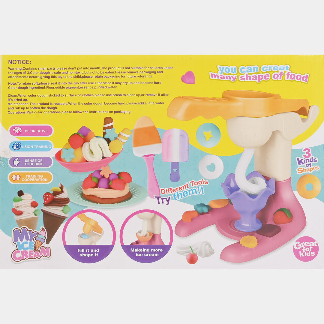Ice Cream Clay Play Set For Kids
