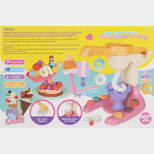 Ice Cream Clay Play Set For Kids