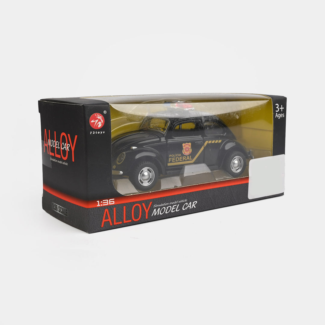 Alloy Pullback Police Car