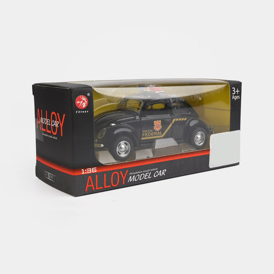 Alloy Pullback Police Car