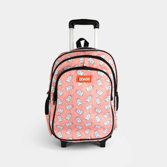 Levup Rabbit Pink Trolley Bag 2 Wheel | Grade  (1-4)