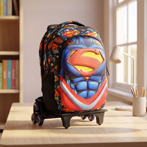 LEVUP 16" Embossed Shell Trolley Bag 3 Wheel | Grade 1-4