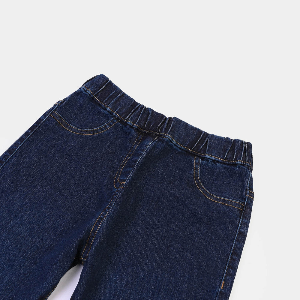 Girls Denim Stretch Jegging Basic - DARK BLUE