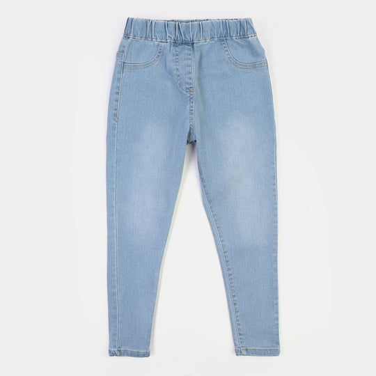 Girls Denim Stretch Jegging Basic -BLUE