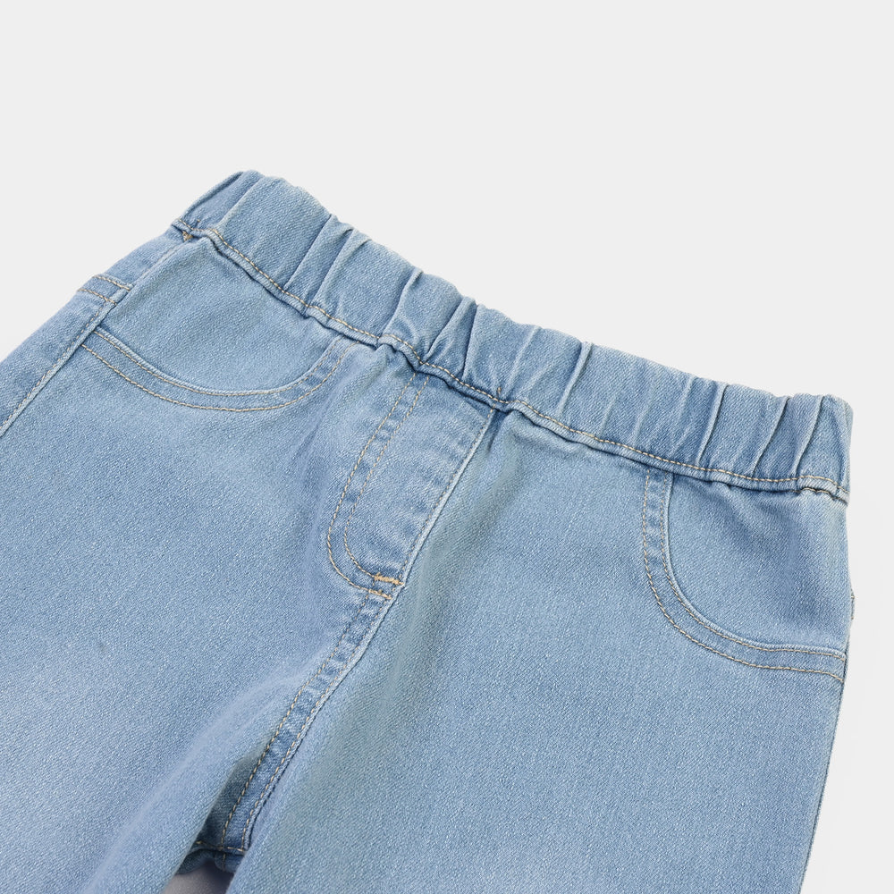 Girls Denim Stretch Jegging Basic -BLUE