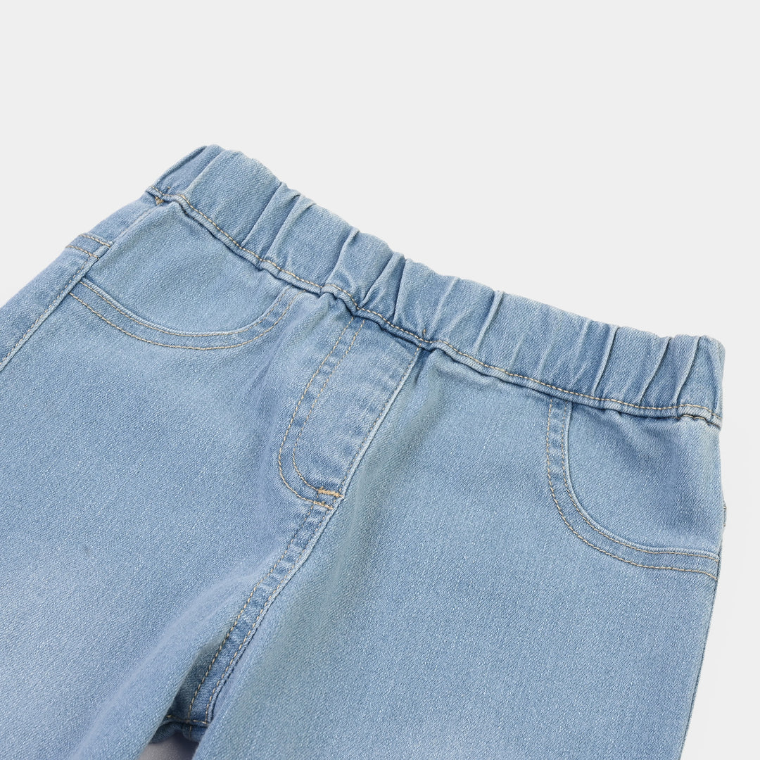 Girls Denim Stretch Jegging Basic -BLUE