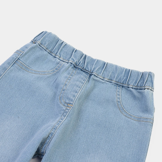 Girls Denim Stretch Jegging Basic -BLUE