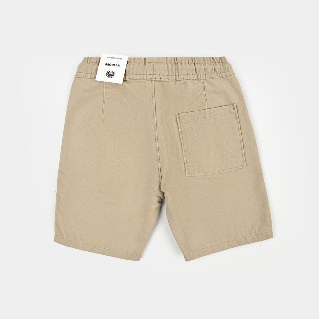 Boys Cotton Twill Short The Perfect Wave-BROWN