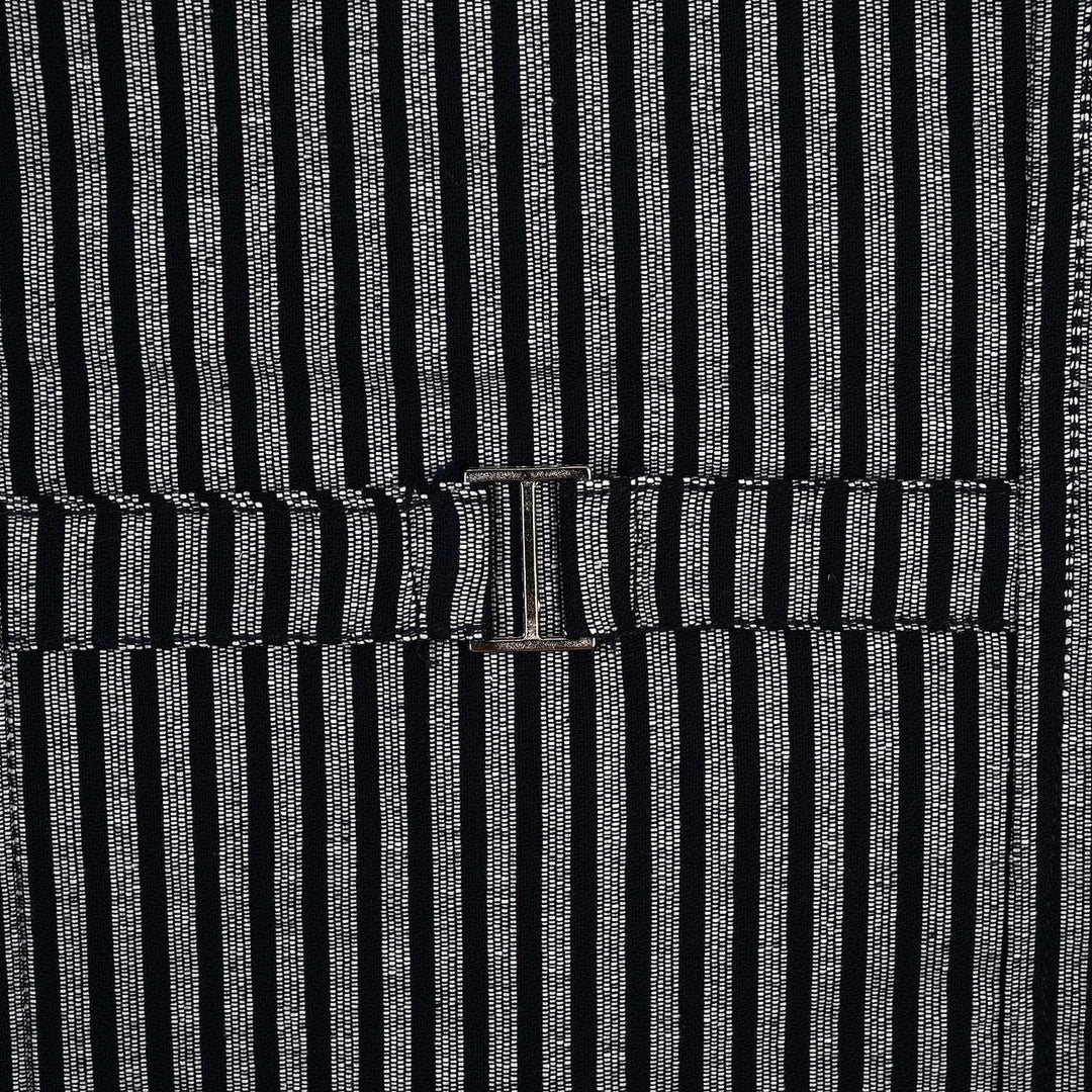 Infant Boys Yarn Dyed 3PC Suit - Navy Stripe