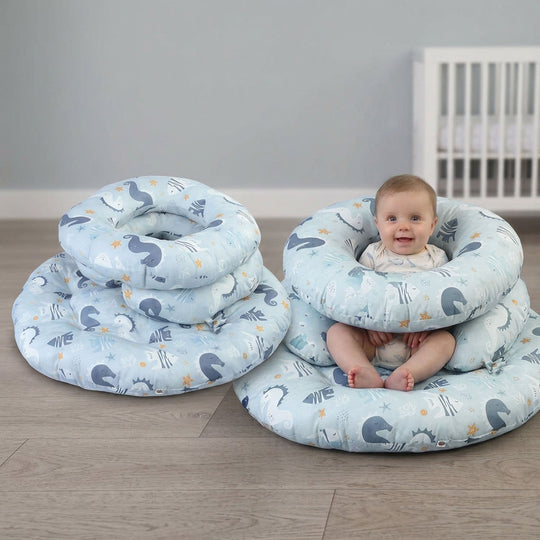 Sea Horse Printed Fish Floor Cushion
