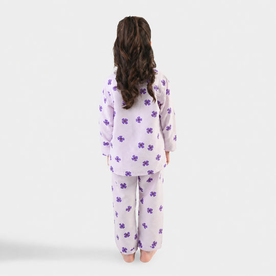 Girls Linen Viscose Nightwear- Lilly Lilac
