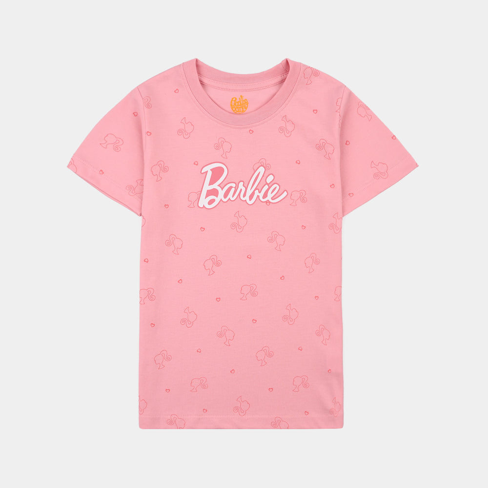 Girls Poly Cotton Jersey Night Suit Character-Fairytale