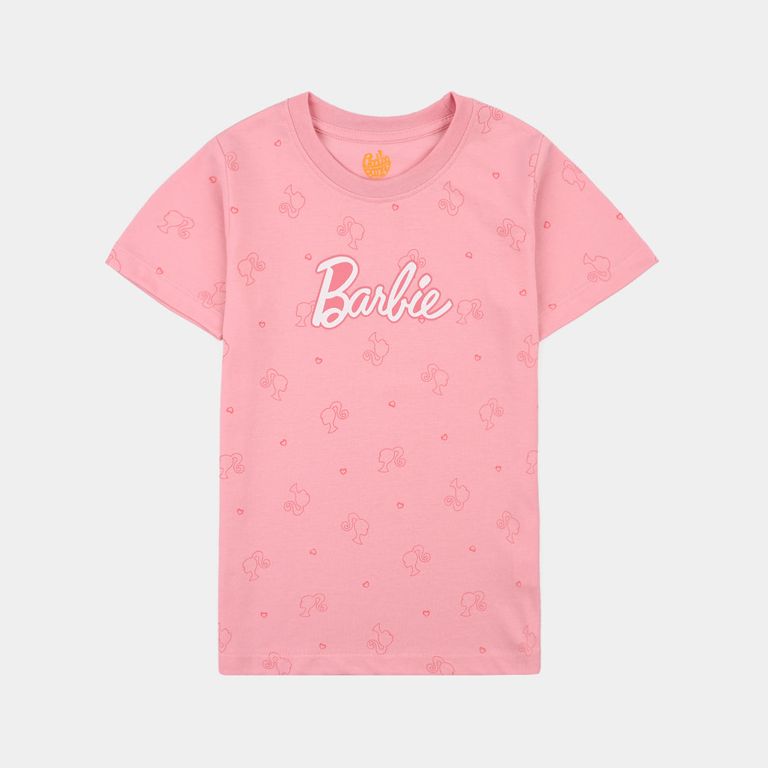 Girls Poly Cotton Jersey Night Suit Character-Fairytale