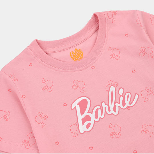 Girls Poly Cotton Jersey Night Suit Character-Fairytale