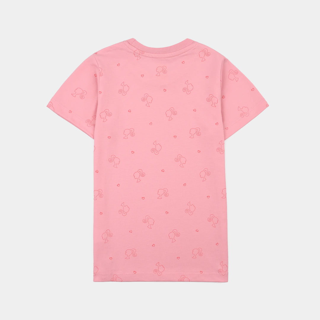 Girls Poly Cotton Jersey Night Suit Character-Fairytale
