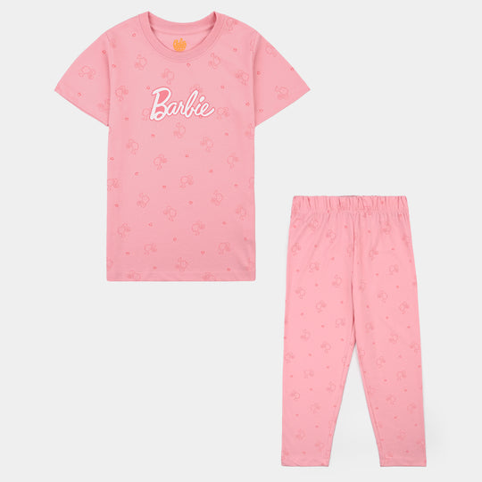 Girls Poly Cotton Jersey Night Suit Character-Fairytale