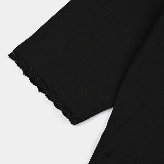 Girls Cotton 2Pcs Basic-Black