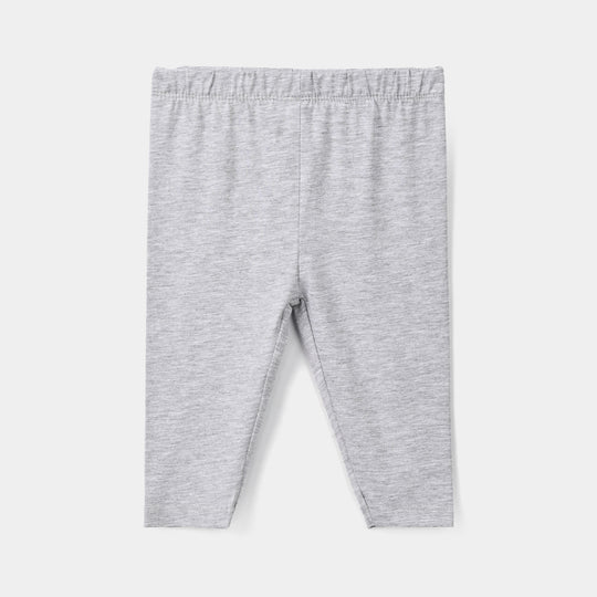 Infant Girls Lycra Jersey Plain Tights H-Grey