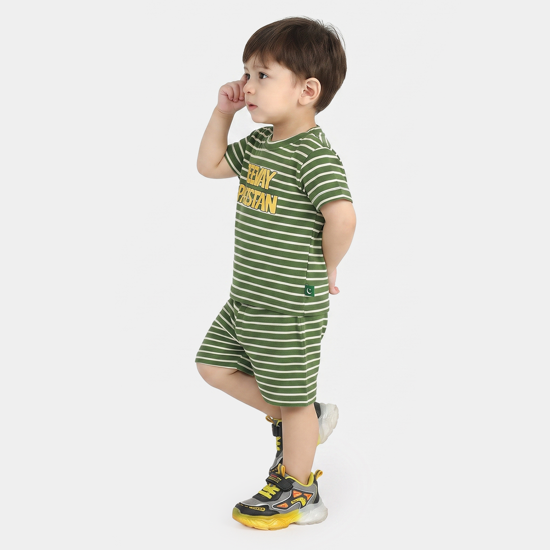 Infant Boys Jashn-e-Azadi Suit – Green