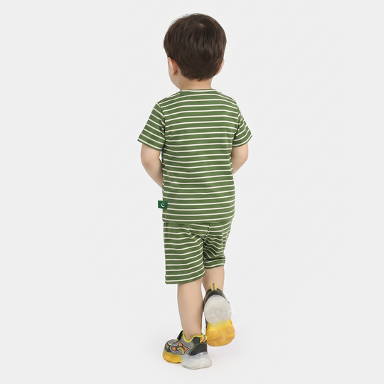 Infant Boys Jashn-e-Azadi Suit – Green