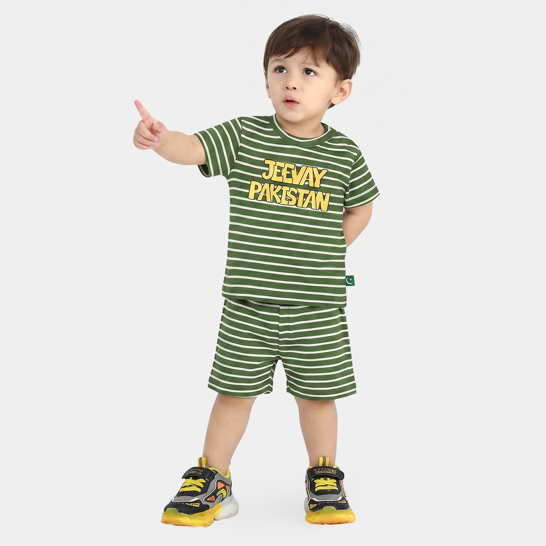 Infant Boys Jashn-e-Azadi Suit – Green