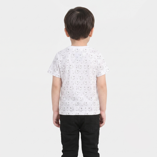 Infant Boys Cotton Jersey T-Shirt Pakistan Zindabad-White