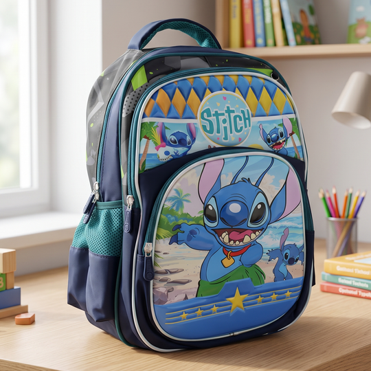 16" 3D Embossed School Backpack for Kids | Grade 2-5