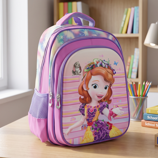 16" 3D Embossed School Backpack for Kids | Grade 2-5