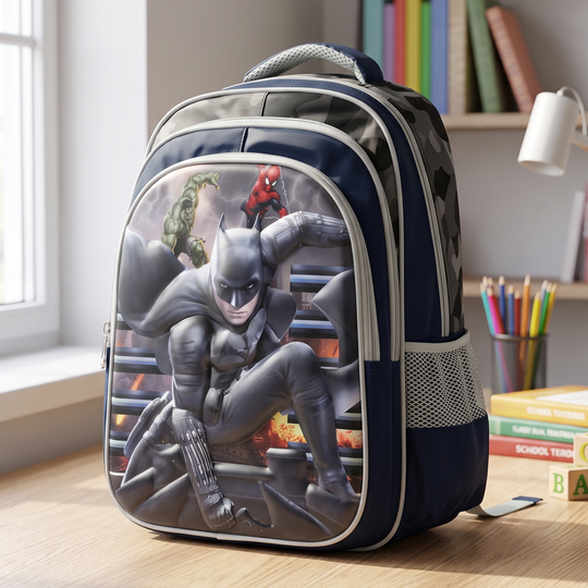 16" 3D Embossed School Backpack for Kids | Grade 2-5