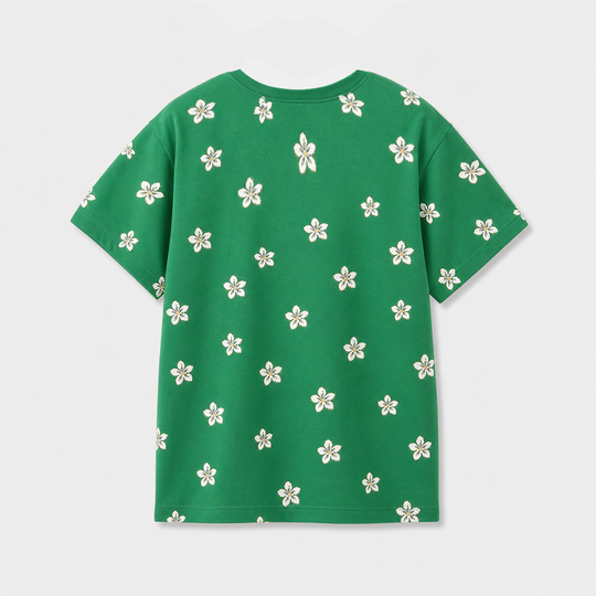 Girls Cotton Jersey T-Shirt H/S Sabki Pehchan Pakistan-Green