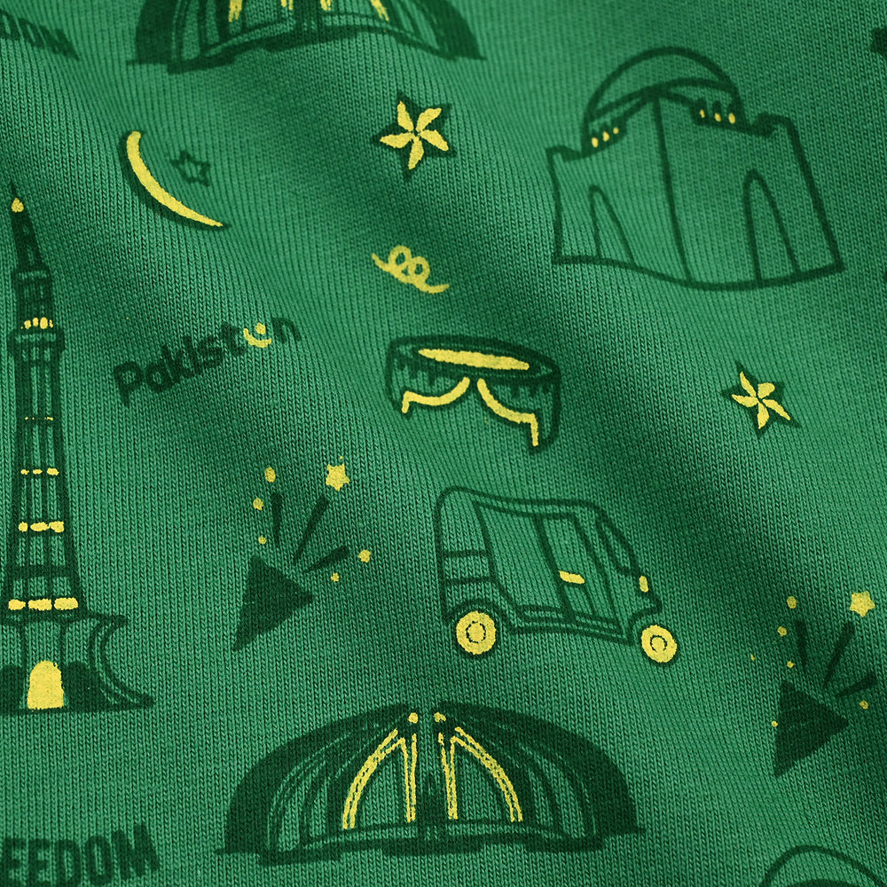 Infant Boys Cotton Jersey T-Shirt-Green