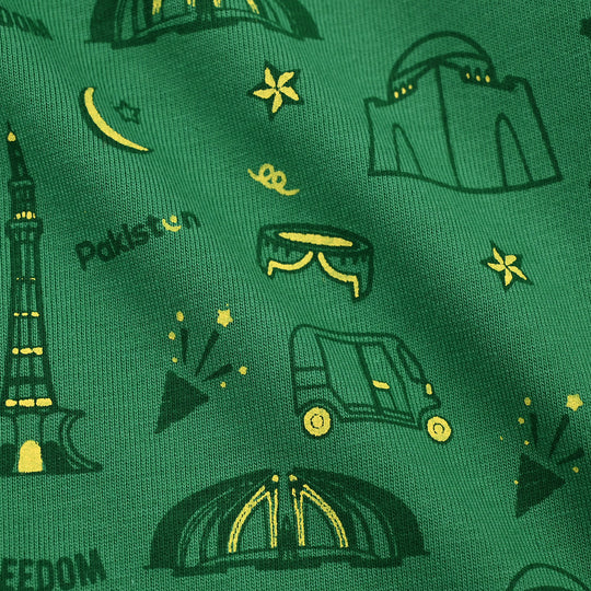 Infant Boys Cotton Jersey T-Shirt-Green