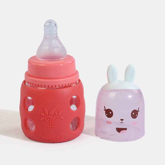Minitree Newborn Baby Glass Feeder with Silicone Cover | 60Ml
