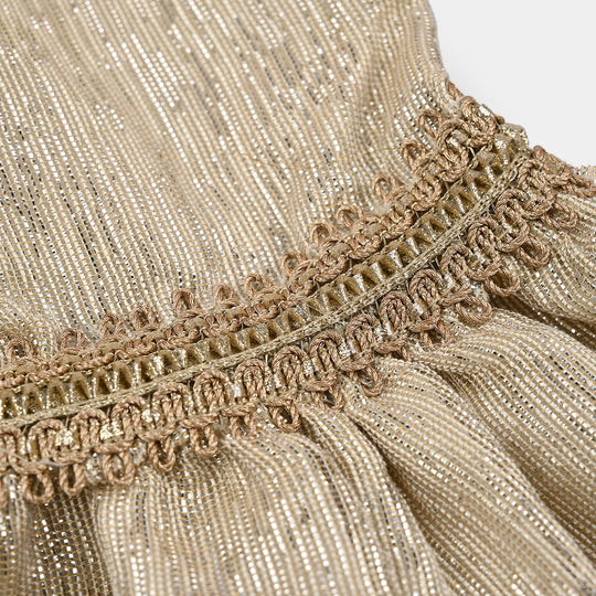 Infant Girls Raw Silk 3 Pcs Chandni - Off White