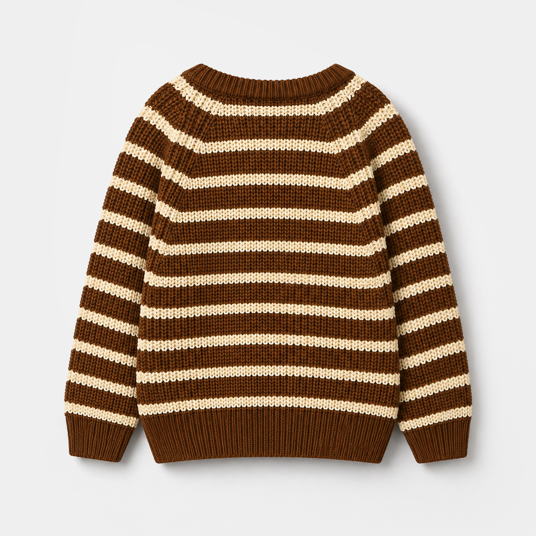 Boys Acrylic Sweater - Brown