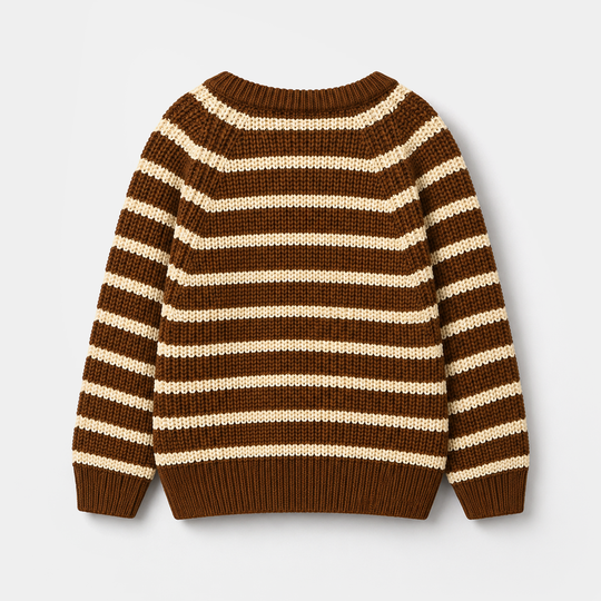 Boys Acrylic Sweater - Brown