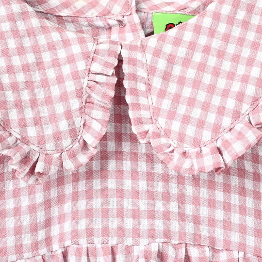 Infant Girls Cotton Casual Top Candy-Pink