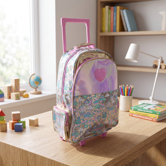 Smiggle 18" Trolley Backpack Bag | Grade 2-5