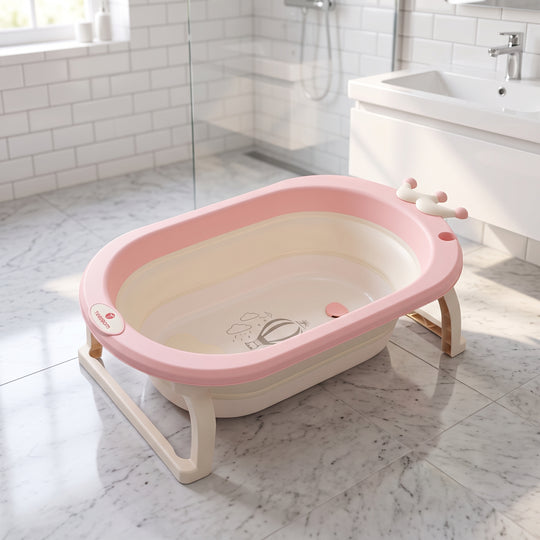 Foldable Baby Bath Tub 2024-1 Pink