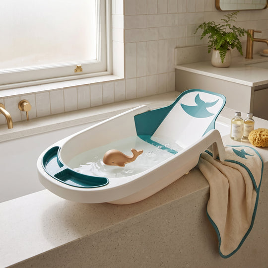 Baby Bath Tub with Adjustable Backrest 8019 Green